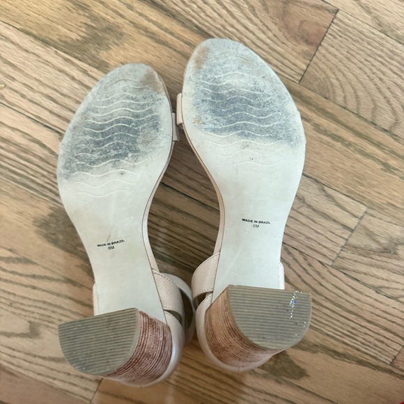 Able Nude Open Toe Strappy Heels Size 6 - Picture 4 of 7